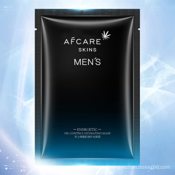 Men Oil-Control Men Facial Sheet Mask Vegan Plant Essence Hydrating Moisturizing Mask Skin Care